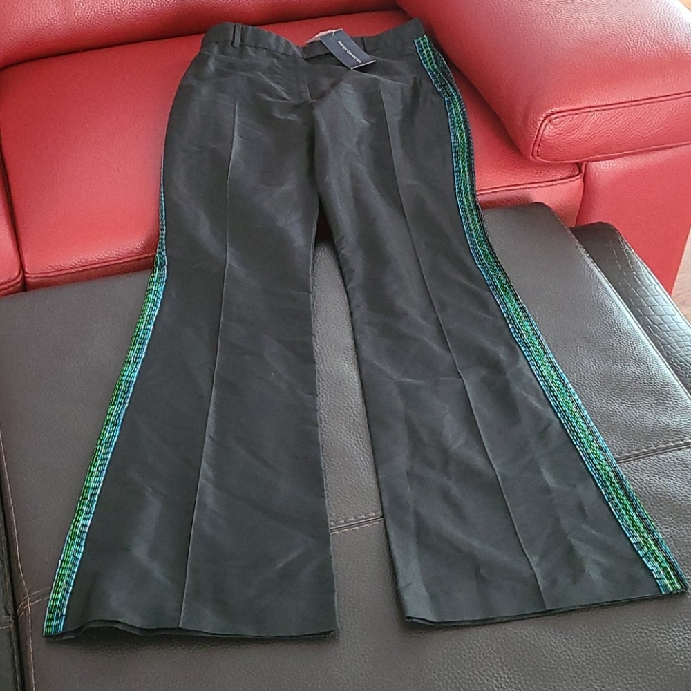 NEW with tags French Connection silk beaded pants
